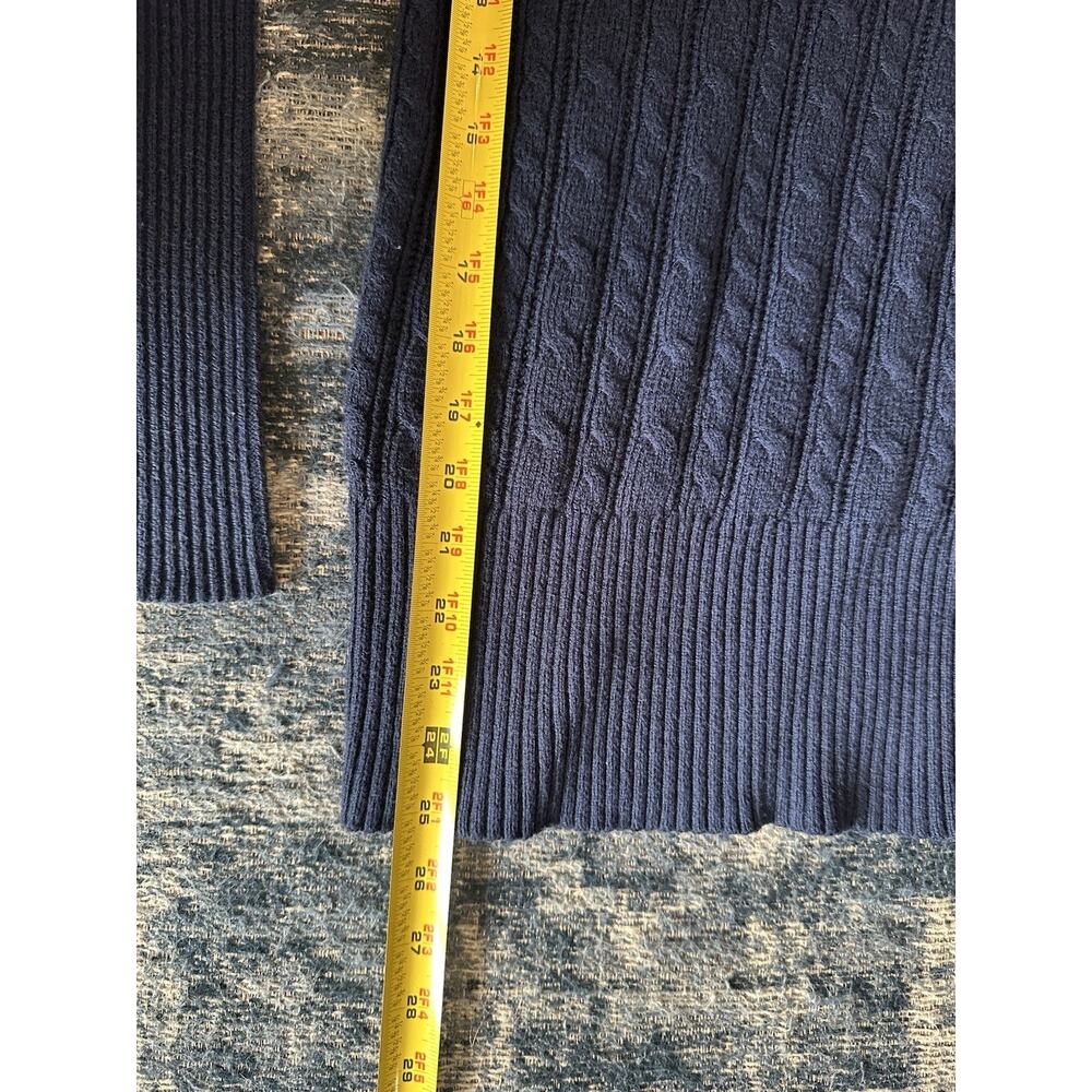 American Eagle Outfitters Women's Medium Cable Knit V-Neck Sweater Y2K Vintage - Picture 8 of 8